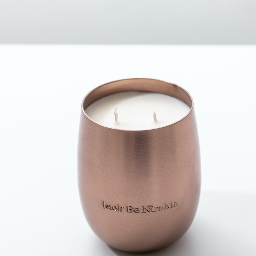 17.5oz Snow Day Metallic Bronze Soy Candle