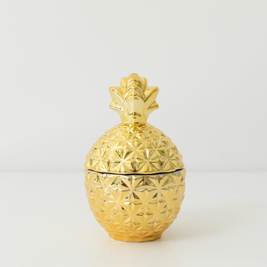 Golden Pineapple Candle