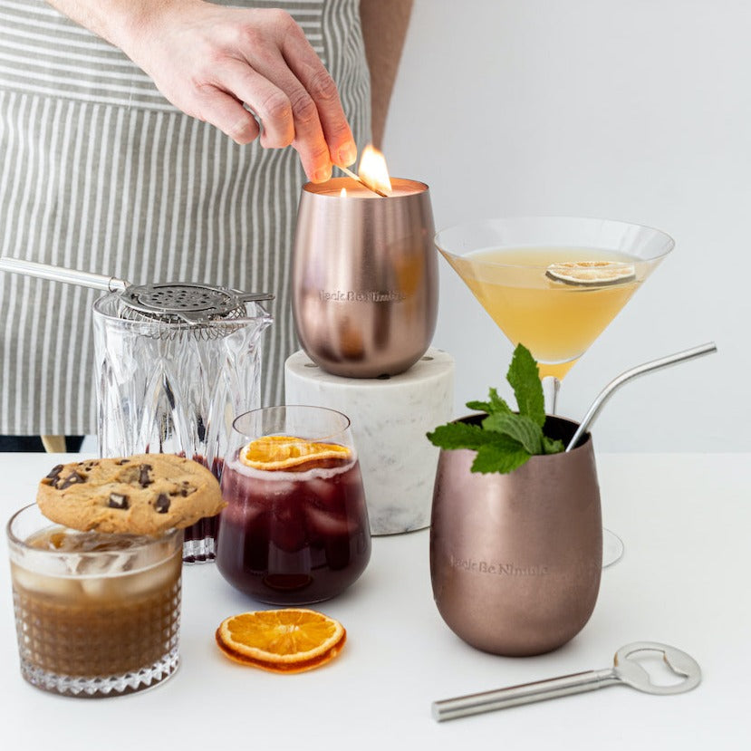 17.5 oz Proof Metallic Bronze Soy Candle