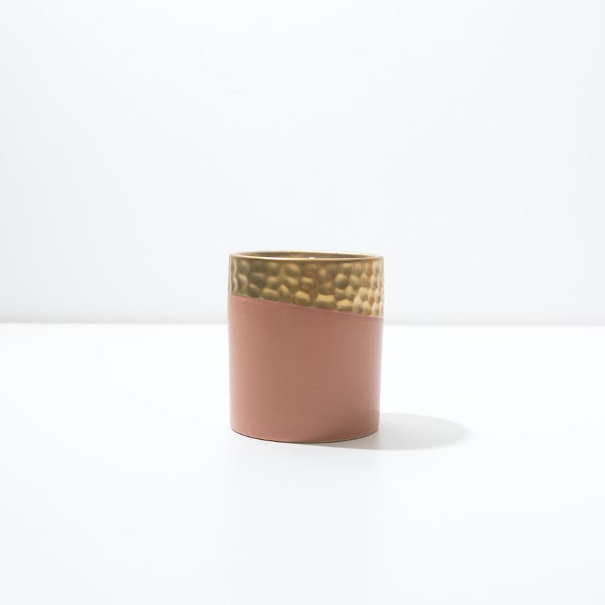 9.5 oz Figue • Gold Dipped Ceramic Soy Candle