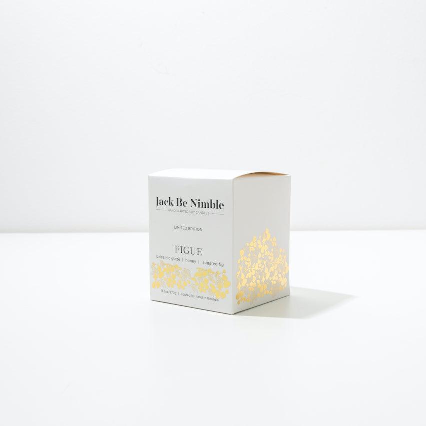 9.5 oz Figue • Gold Dipped Ceramic Soy Candle