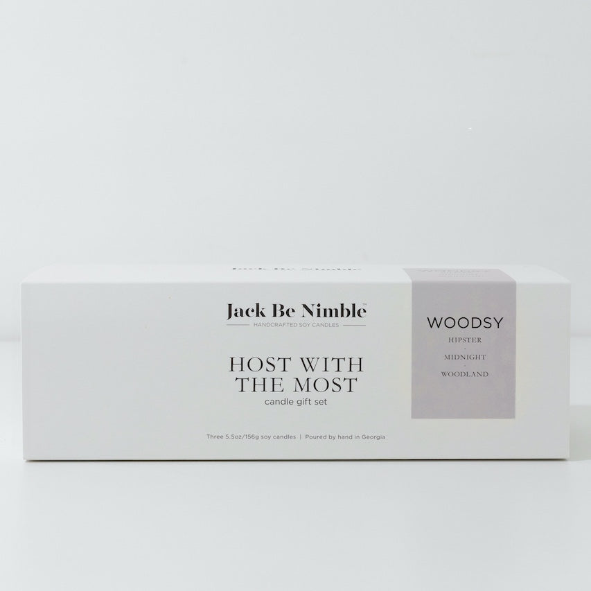 Host With The Most Soy Candle Gift Set (Woodsy)