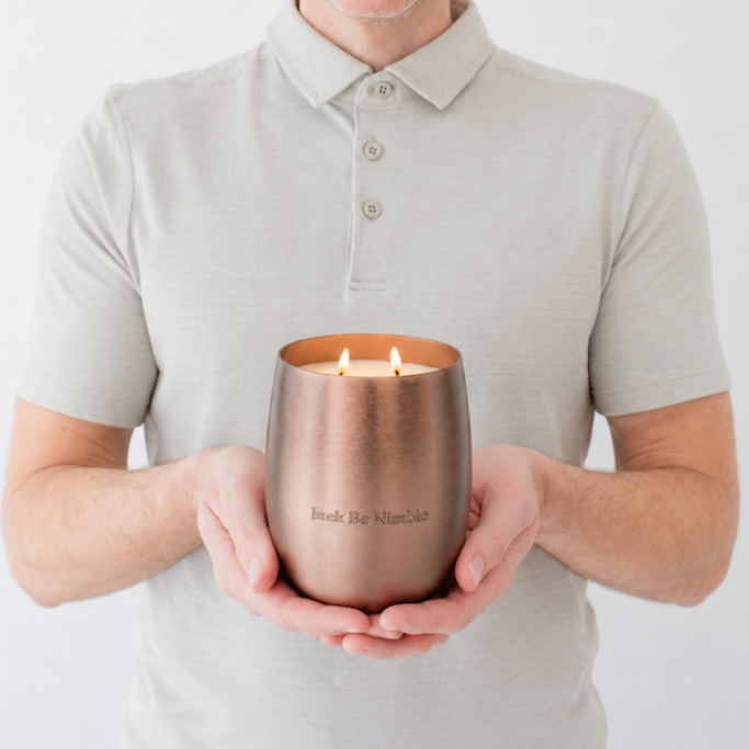 Metallic Bronze Soy Candle Bundle