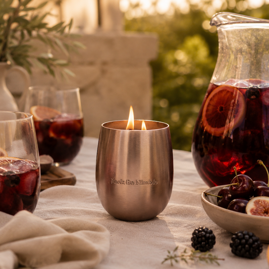 17.5oz Sangria Metallic Bronze Soy Candle