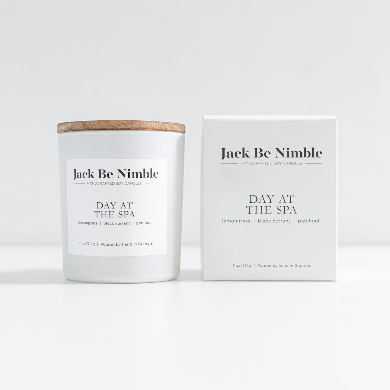 Day at the Spa soy candle in glass jar