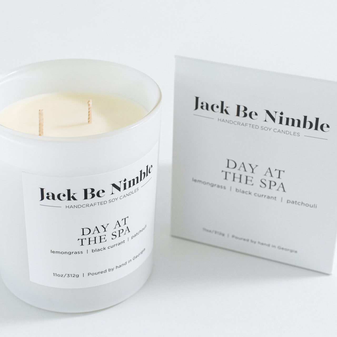 Lemongrass and patchouli candle by Jack Be Nimble