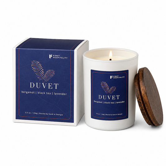 5.5 oz First Hospitality Signature Petite Candle