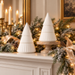 Winter Wonderland | White Glass Christmas Tree Candle