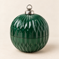 Garland | Green Glass Ornament Candle