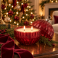 Very Merry | Red Glass Ornament Candle