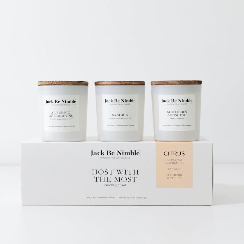 Host With The Most Soy Candle Gift Set (Citrus)