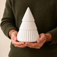 Winter Wonderland | White Glass Christmas Tree Candle