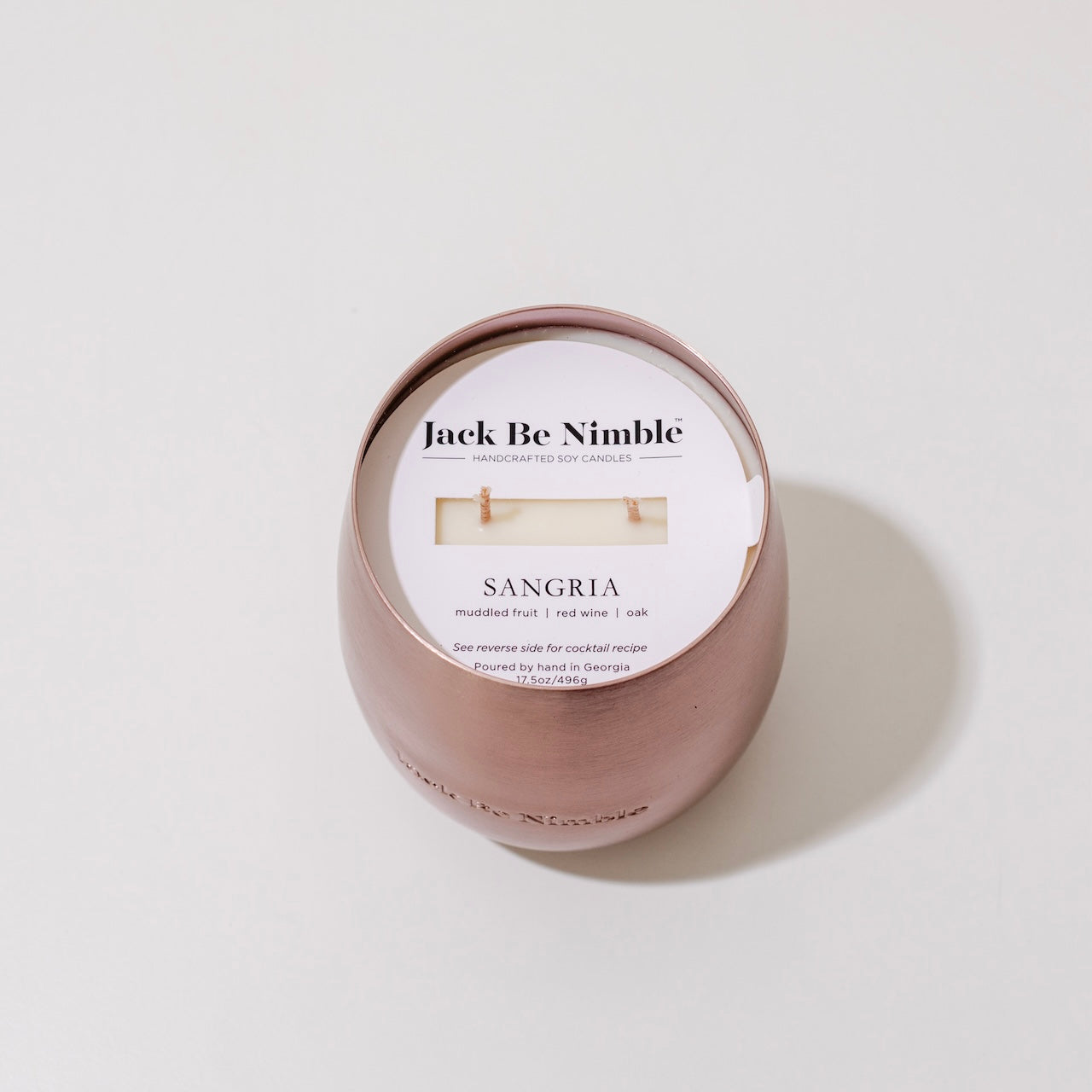 17.5oz Sangria Metallic Bronze Soy Candle