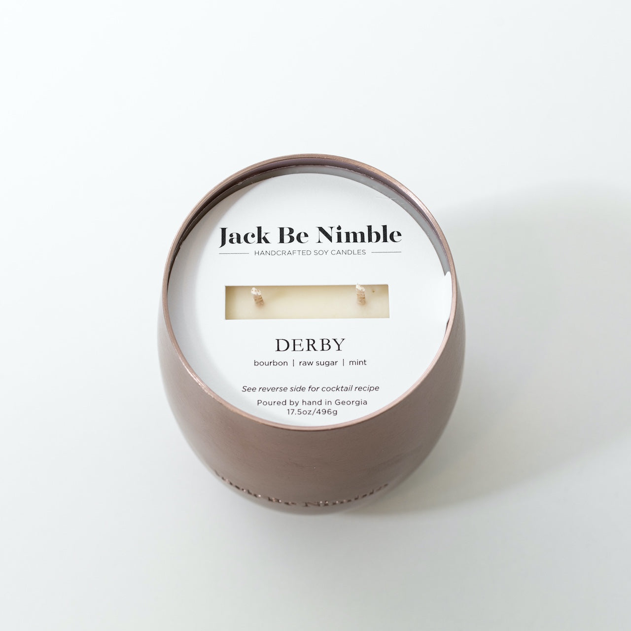 17.5oz Derby Metallic Bronze Soy Candle