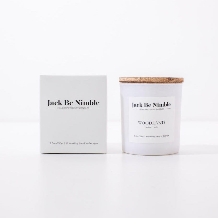 5.5 oz Woodland Scented Soy Candle – Jack Be Nimble Candles